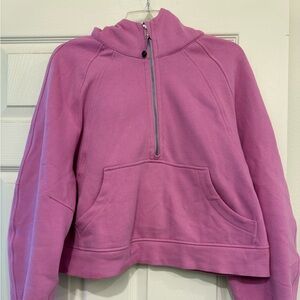 lululemon athletica Women's Pink Half-Zip Sweater